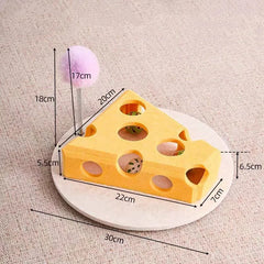 Pet Cat Puzzle Maze Holes Toys Felt Box With Bell Ball Kitten Playing Toys Interactive Funny  Cat Supplies