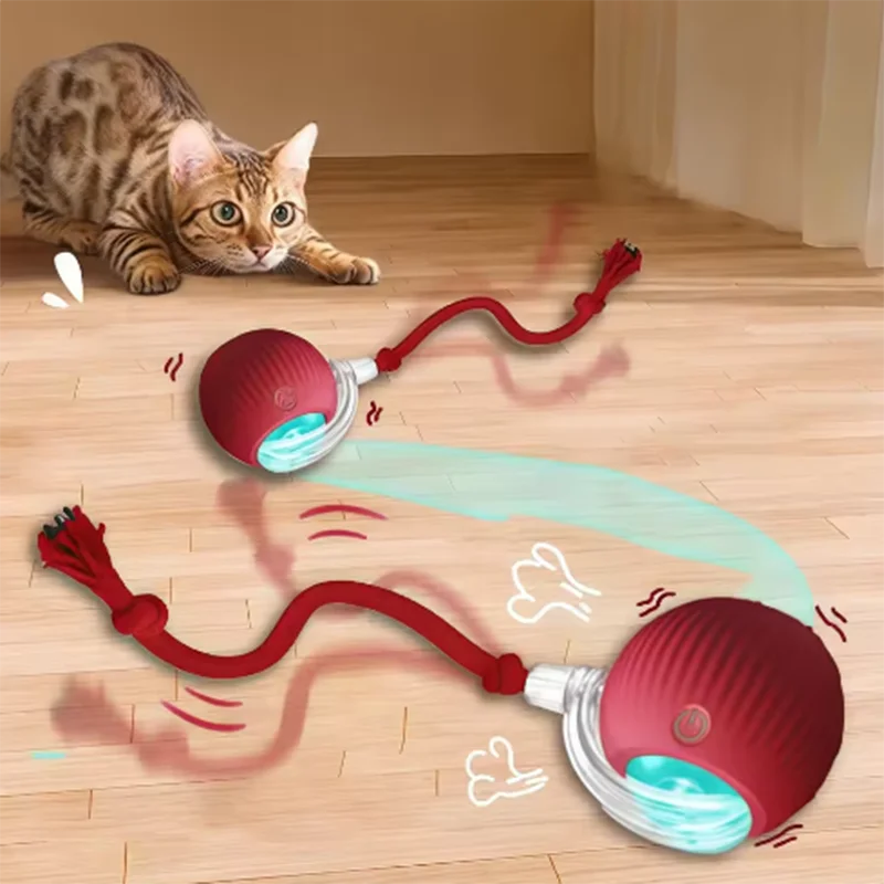 Smart Obstacle-Avoiding Cat Ball — USB Rechargeable