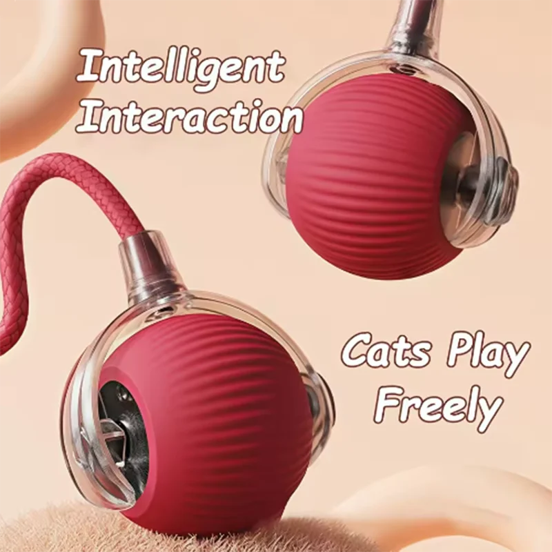 Smart Obstacle-Avoiding Cat Ball — USB Rechargeable