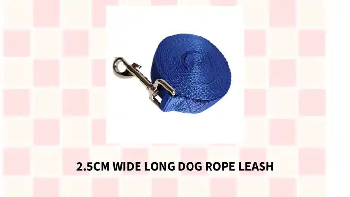 2.5CM Wide Long Dog Rope Leash by@Outfy
